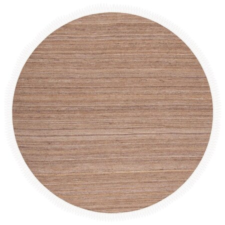 Safavieh 7 x 7 ft. Kilim Hand Loomed Round Area Rug; Beige & Yellow KLM551D-7R